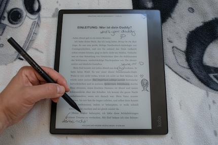 Bearbeite dein E-Book mit Text, Markierungen und Skizzen.