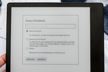 Suche dir ein Notizbuch aus.