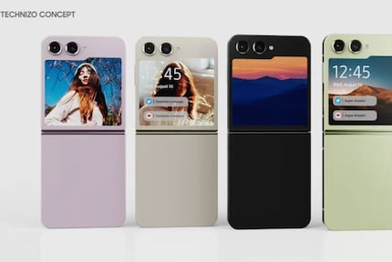 Eine farbenfrohe Familie, wenn die Samsung Galaxy Z Flip 5 so erscheinen.