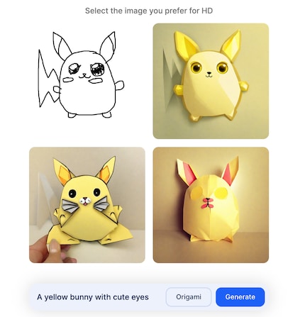 Il mio Origami Pikachu è carino, ma anche un po' inquietante.