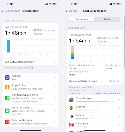 Wie lange ist dein Kind am Phone und wozu?