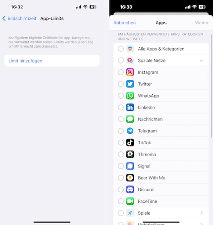 So blockierst du einzelne Apps (temporär).