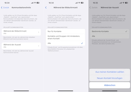 Wen darf dein Kind anrufen, von wem darf es angerufen werden?