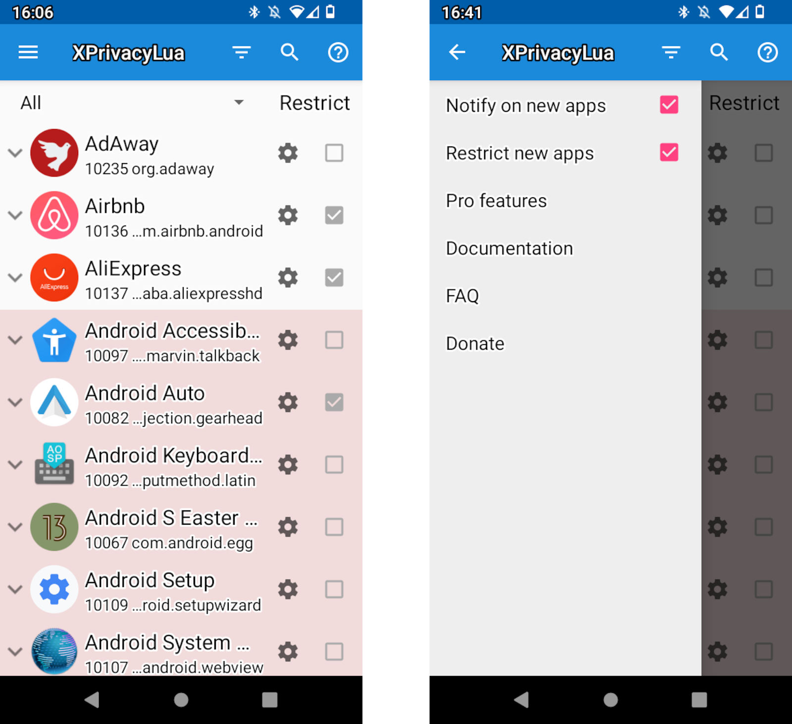 XPrivacyLua Screenshot