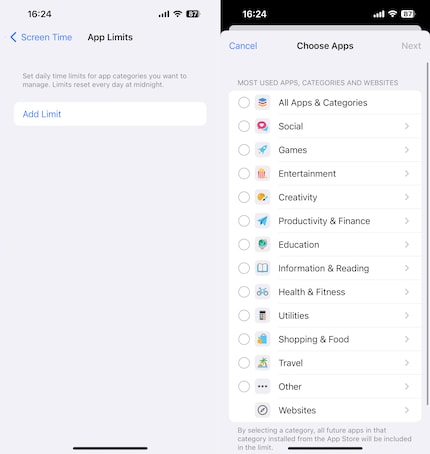 Come bloccare (temporaneamente) le singole app.