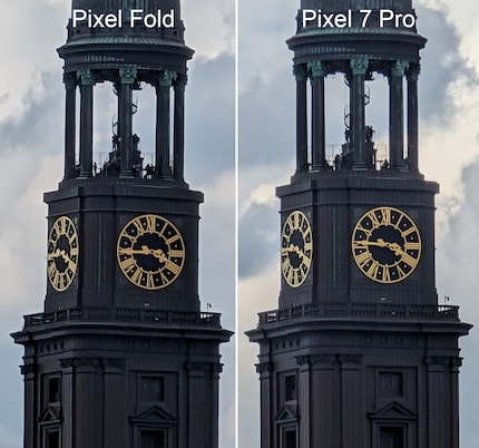 Le zoom 20 fois en comparaison avec celui du Pixel 7 Pro.