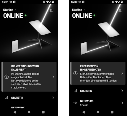 Après l’installation, Starlink nécessite 15 minutes pour stabiliser le signal et cinq heures pour repérer d’éventuels blocages.