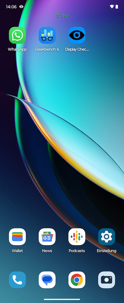 Durante lo scorrimento normale, il display raggiunge i 120 hertz.