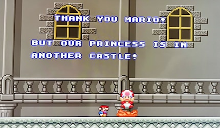 «Aber unsere Prinzessin ist in einem anderen Schloss.» Danke für nichts, Toad.