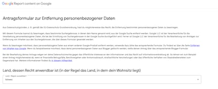 Bei Google kannst du Suchresultate löschen lassen, allerdings braucht es dazu einen Berechtigungsnachweis.