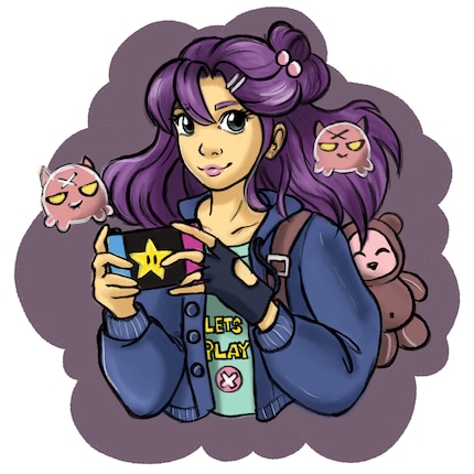 Con il tempo che vola, il mio disegno di prova è completo. Forse ne farò un adesivo per la mia agenda :D