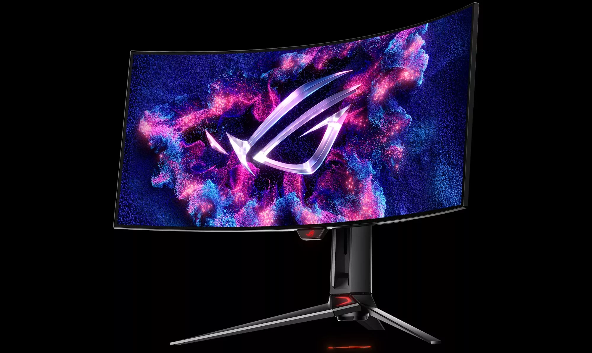 Der ROG Swift OLED PG34WCDM hat eine starke Krümmung von 800R und ein konventionelles WOLED-Panel.