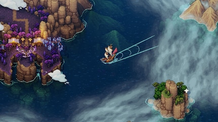 Comme il se doit dans un RPG des années 90, vous explorez également le monde en bateau.