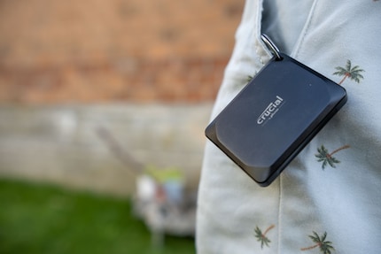 You can attach the Crucial X10 Pro to your keychain.