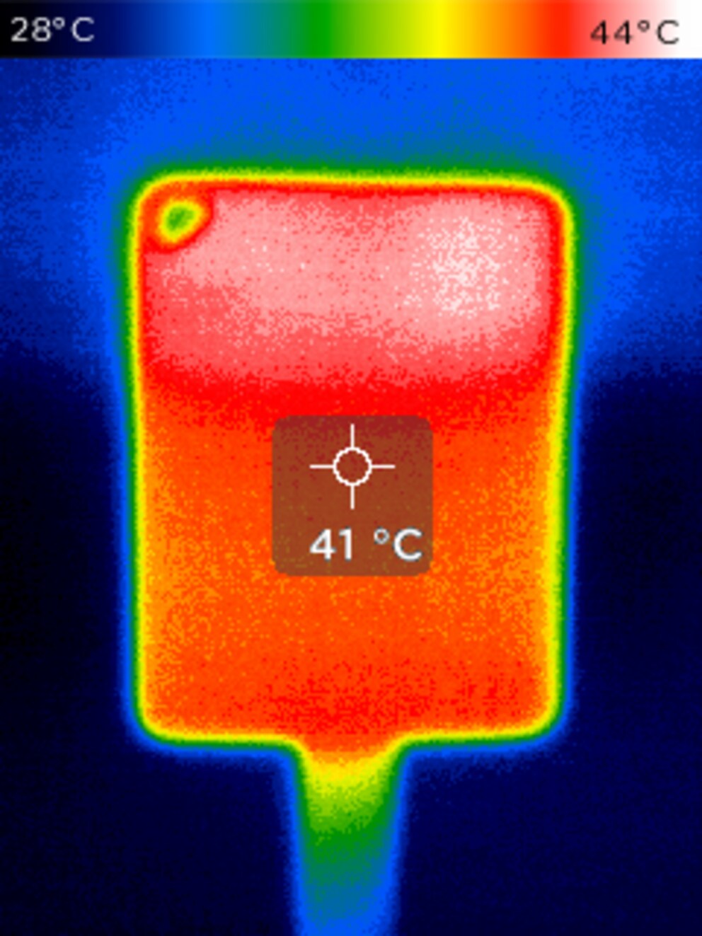 Äusserlich wird die Crucial X9 Pro wärmer als innerlich.