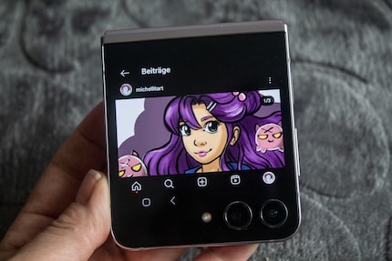 De nombreuses applications fonctionnent également avec un launcher sur l’écran extérieur. Instagram ne fonctionne pas encore parfaitement.