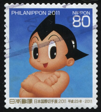 «Astro Boy» o «Iron Arm Atom» è stato ed è tuttora così famoso, da essere stato usato come soggetto di vari francobolli.