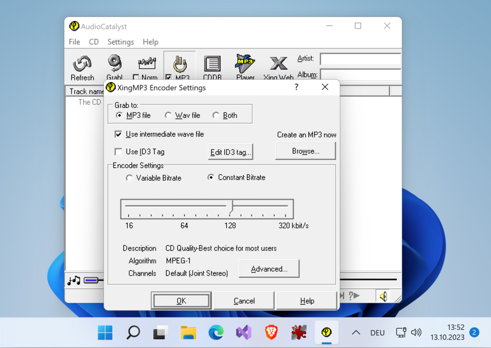 No, 128 kBit/s is definitely not CD quality.  But maybe useful.