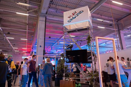 Klein aber fein. Der Digitec-Stand am Herofest.