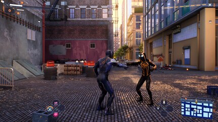 Occasionally, the two Spider-Men also randomly meet on the street.