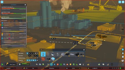 Power lines can also be laid underground.