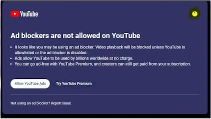 YouTube può anche bloccare gli utenti.