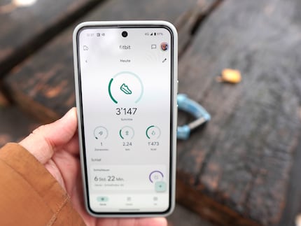 The Fitbit app home screen with all the important activity data.