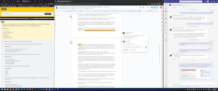 Beim Schreiben nutze ich meistens dieses Layout.