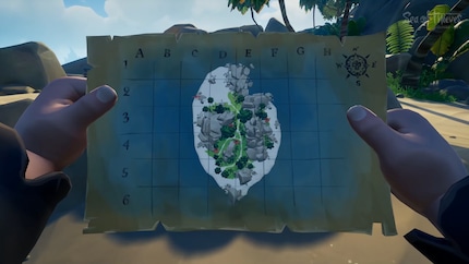 Instead of feeling like a gamer, the in-game map in Sea of Thieves makes me feel like a real pirate.