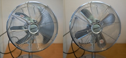 Der Rolling-Shutter-Effekt beim elektronischen Verschluss (links) ist erheblich. Doch bei der Z f wird fast immer der mechanische Verschluss (rechts) verwendet.