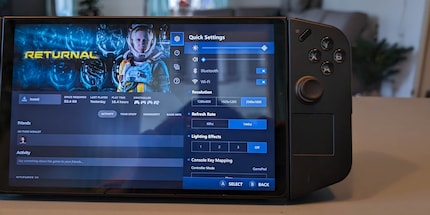 Come tutte le console protatili, anche Legion Go dispone di un utile menu a tendina.