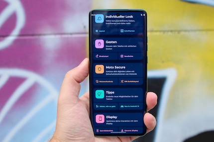Dans l'application Moto, Motorola a regroupé certains paramètres.