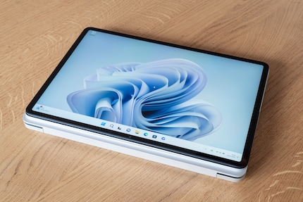 Fully folded out, the Surface is a mega tablet with plenty of power. Apple can’t match that.
