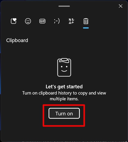 Con Windows+V puoi accedere alla cronologia Appunti per attivarla.