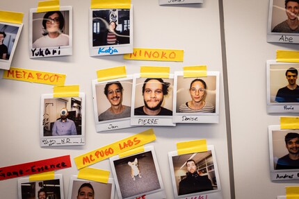 Ninoko hat im Swiss Game Hub auch einen eigenen Platz am Pinboard.