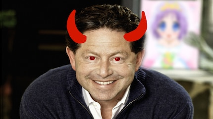 A popular meme, which Kotick finds annoying, shows the CEO as a personified devil.