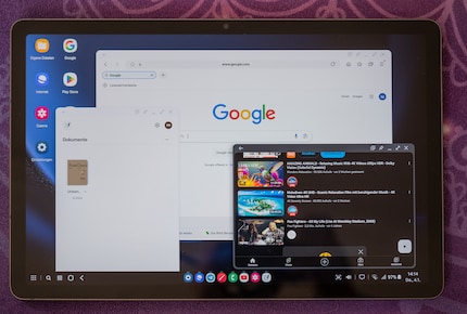 Con Samsung DeX posso usare il tablet come fosse lo schermo di un computer e aprire varie schede contemporaneamente.