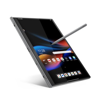 Das Android-Tablet lässt sich auch mit einem Stift benutzen.