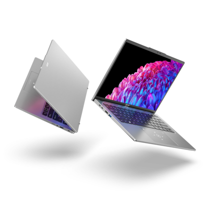 Der Acer Swift Go 14 sieht dem Swift Go 16 zum Verwechseln ähnlich.