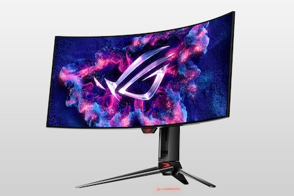 Les écrans WOLED ultralarges sont très fortement courbés avec 800R. Ici, l’Asus ROG Swift OLED PG34WCDM.