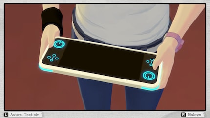 Ashley löst Rätsel unter anderem mit einem Switch-ähnlichen Gadget.