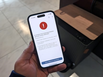 The only error messages in my entire test came on the iRobot.