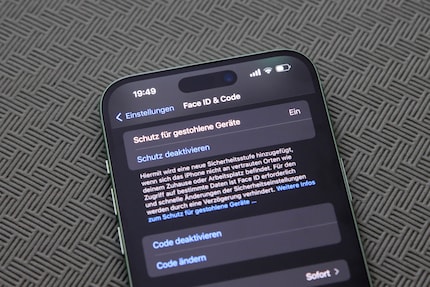 La nuova protezione contro il furto è solo un'estensione delle impostazioni di Face ID.