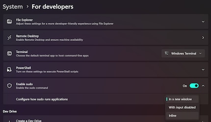 Der Sudo-Befehl kann in der neuesten Vorschauversion von Windows bereits genutzt werden.