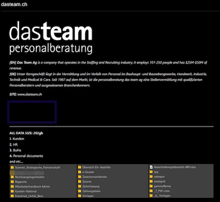 In einschlägigen Foren zeigt die Gruppe Screenshots der internen Ordnerstruktur als Beweis für die Tat.