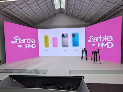 Four new mobiles from HMD are coming in the next few months, including a Barbie phone in pink in July.