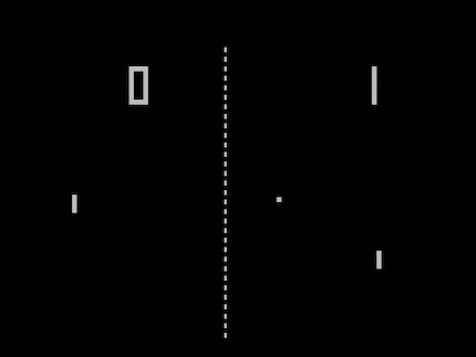 «Pong» ist rudimentär und doch packend.