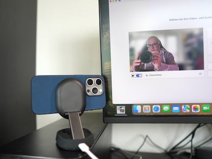 Das iPhone wird mit dem Mac zur drahtlosen Webcam.