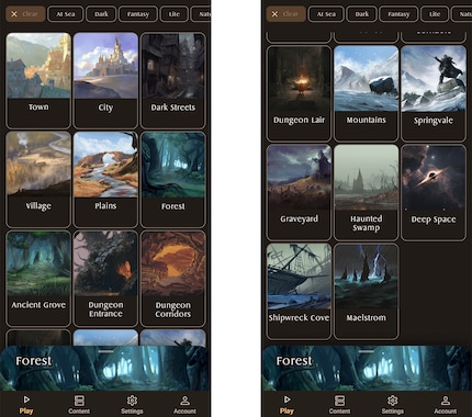La version de base de « Pocket Bard » contient déjà un nombre surprenant d’ambiances.