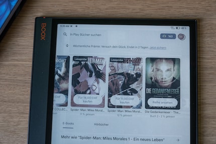 Utilizzo Google Books e altre applicazioni e-reader per scaricare i miei libri preferiti sull'Onyx Boox Note Air 3C.